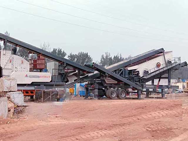 浙江溫州移動(dòng)式建筑垃圾破碎生產(chǎn)線概況