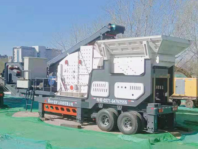 北京大興流動式建筑垃圾處理生產(chǎn)線效果頗好