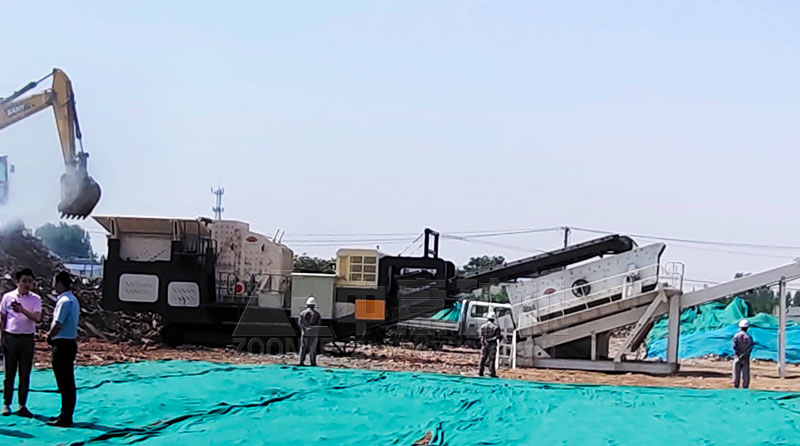 建筑垃圾處理現(xiàn)場