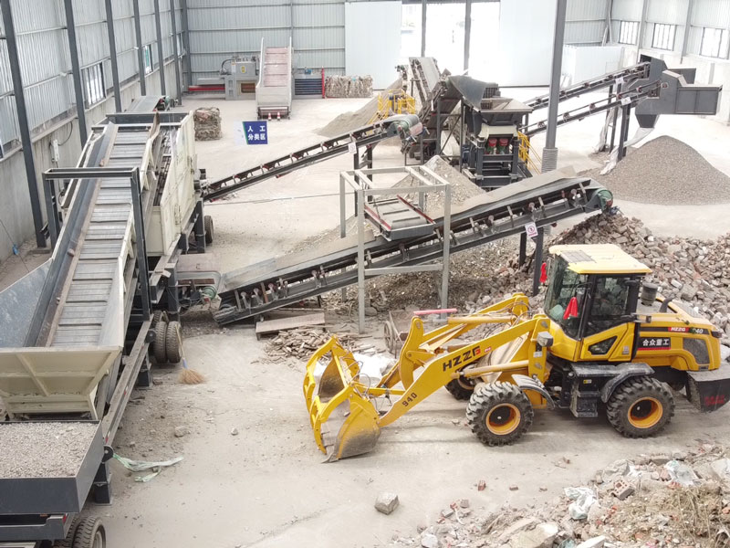 江平陽(yáng)建筑裝修垃圾處理生產(chǎn)線效果好不好？直接看現(xiàn)場(chǎng)！