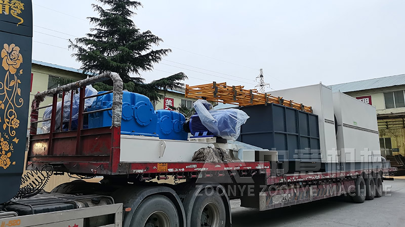 建筑石子滾筒篩工廠實(shí)拍圖片